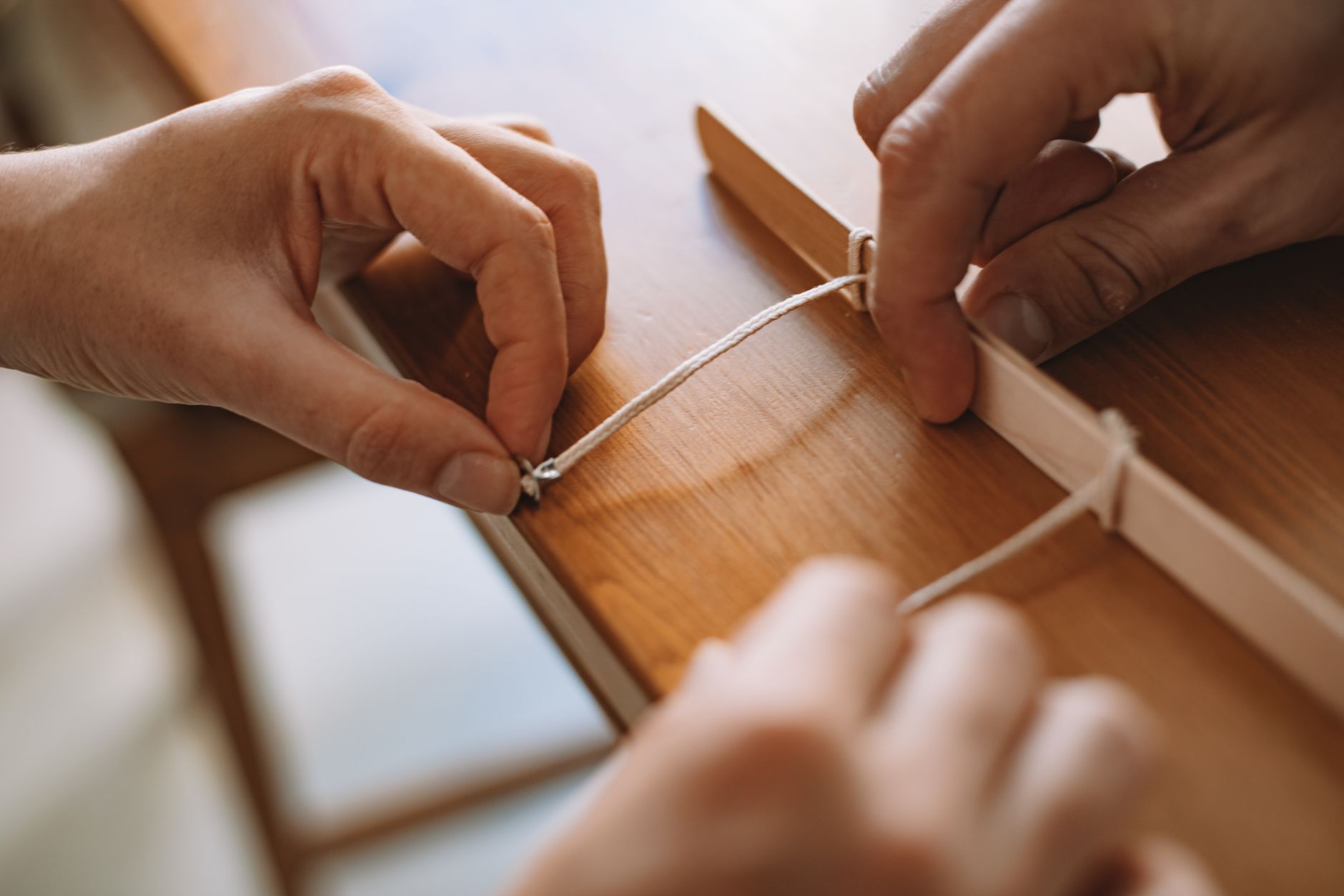 Hands Tying Rope Workshop